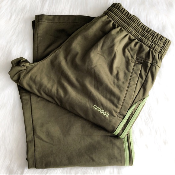 adidas Pants - Adidas • Olive Green Track Pants